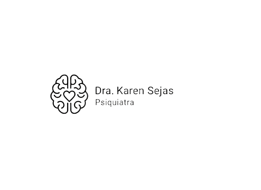 Logotipo actual de la Dra Karen Sejas Machado con el fondo blanco eliminado para que quede en fondo totalmente transparente, manteniendo colores y diseño iguales